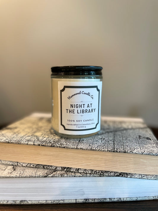 Night at the Library 8 oz Soy Candle